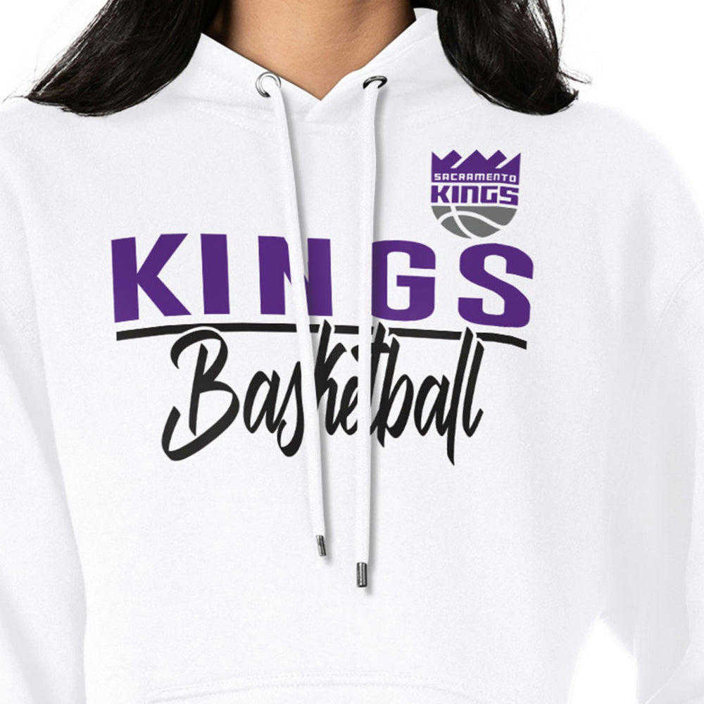 NBA - Sacramento Kings G-III 4Her by Carl Banks Women's Graphics Fleece Pullover Hoodie - White