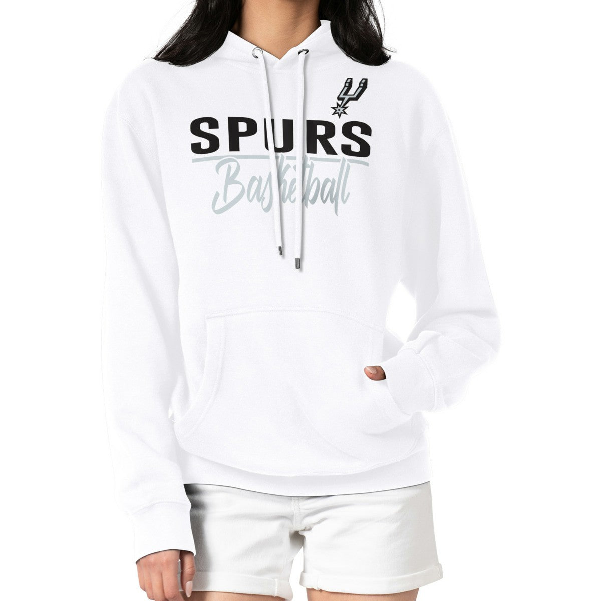 NBA - San Antonio Spurs G-III 4Her by Carl Banks Women's Graphics Fleece Pullover Hoodie - White