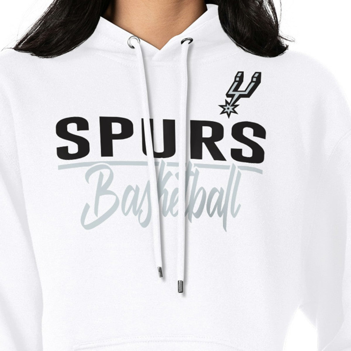 NBA - San Antonio Spurs G-III 4Her by Carl Banks Women's Graphics Fleece Pullover Hoodie - White