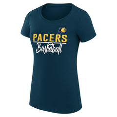 NBA - Indiana Pacers G-III 4Her by Carl Banks Women's Super-Slim Fit Lightweight Team Sport V-Neck T-Shirt - Navy