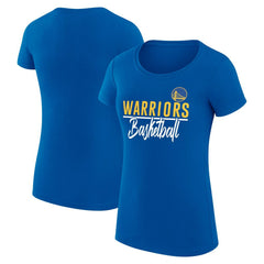 NBA - Golden State Warriors G-III 4Her by Carl Banks Women's Super-Slim Fit Lightweight Team Sport V-Neck T-Shirt - Royal