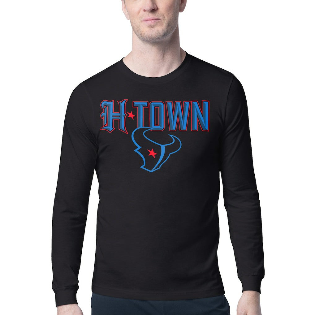 Houston Texans Starter H-Town Graphic Long Sleeve T-Shirt Black - NFL