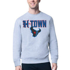 Houston Texans Starter H-Town Graphic Fleece Pullover Sweatshirt Heather Gray - NFL
