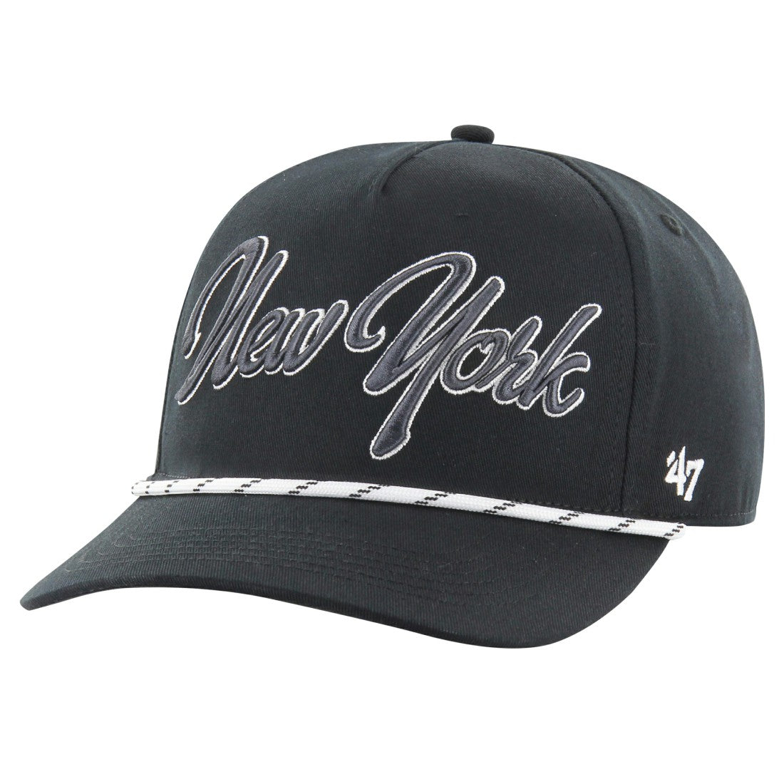 New York Jets '47 Overhand Speckle Hitch Adjustable Hat Black - 47 brand