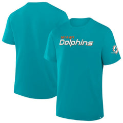 Miami Dolphins Option Route Legacy T-Shirt Aqua - Fanatics