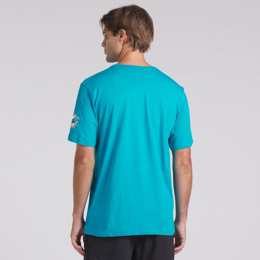 Miami Dolphins Option Route Legacy T-Shirt Aqua - Fanatics