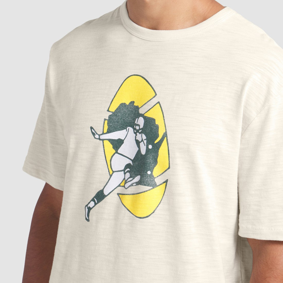 Green Bay Packers Slub T-Shirt Cream - Fanatics