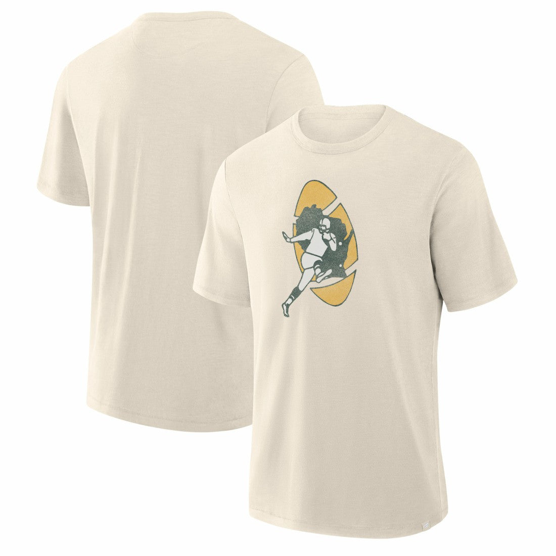 Green Bay Packers Slub T-Shirt Cream - Fanatics