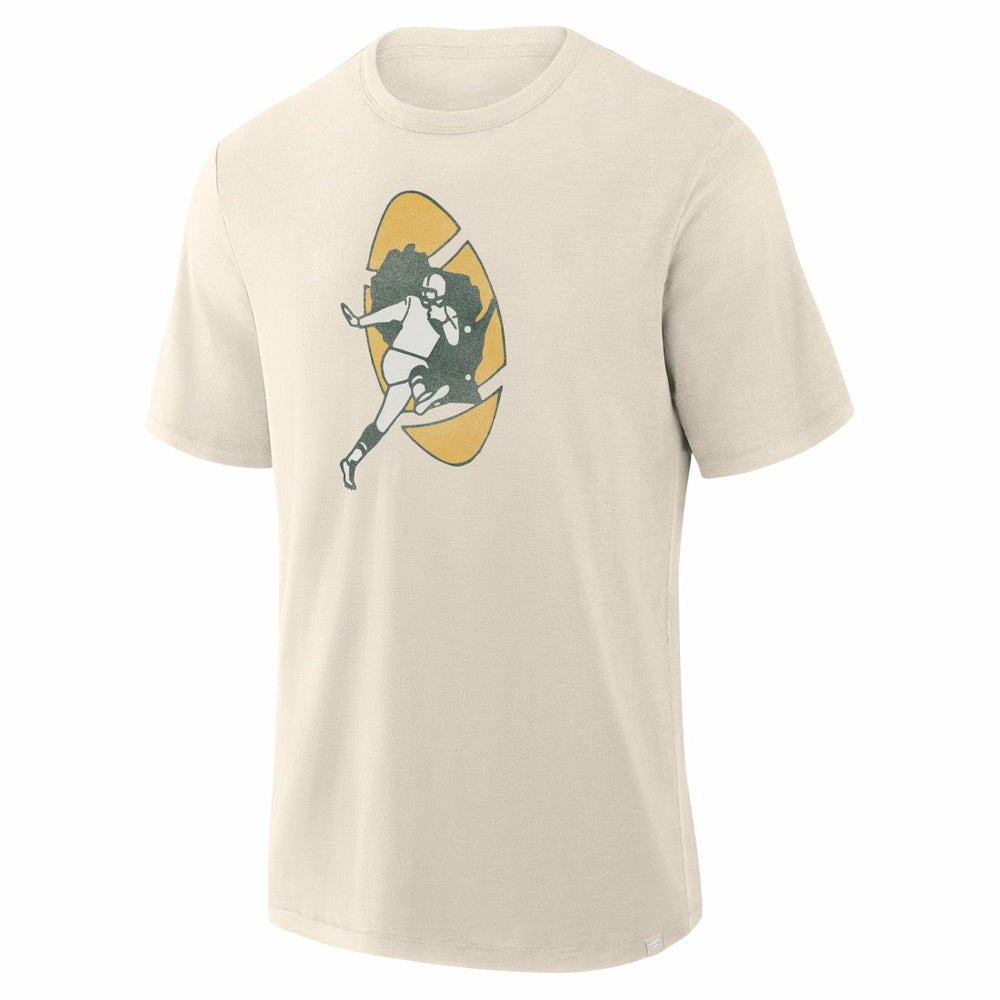 Green Bay Packers Slub T-Shirt Cream - Fanatics