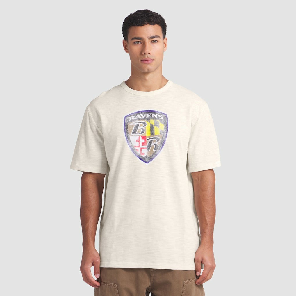 Baltimore Ravens Slub T-Shirt Cream - Fanatics