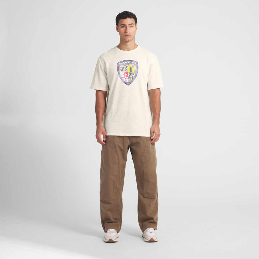 Baltimore Ravens Slub T-Shirt Cream - Fanatics