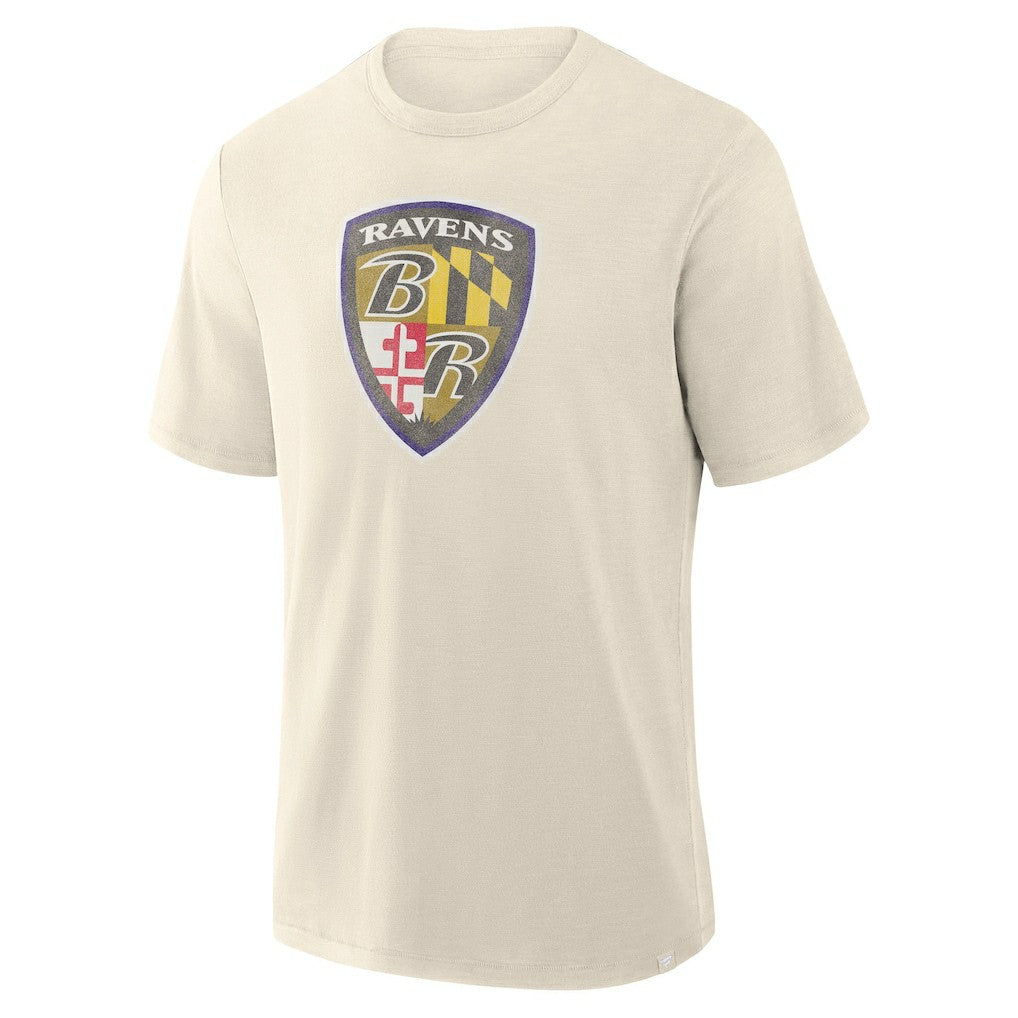 Baltimore Ravens Slub T-Shirt Cream - Fanatics
