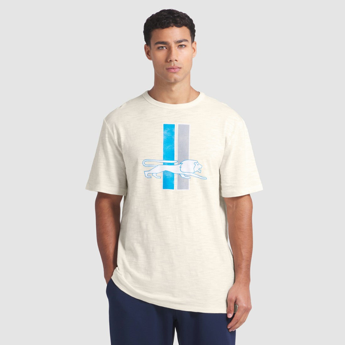 Detroit Lions Slub T-Shirt Cream - Fanatics