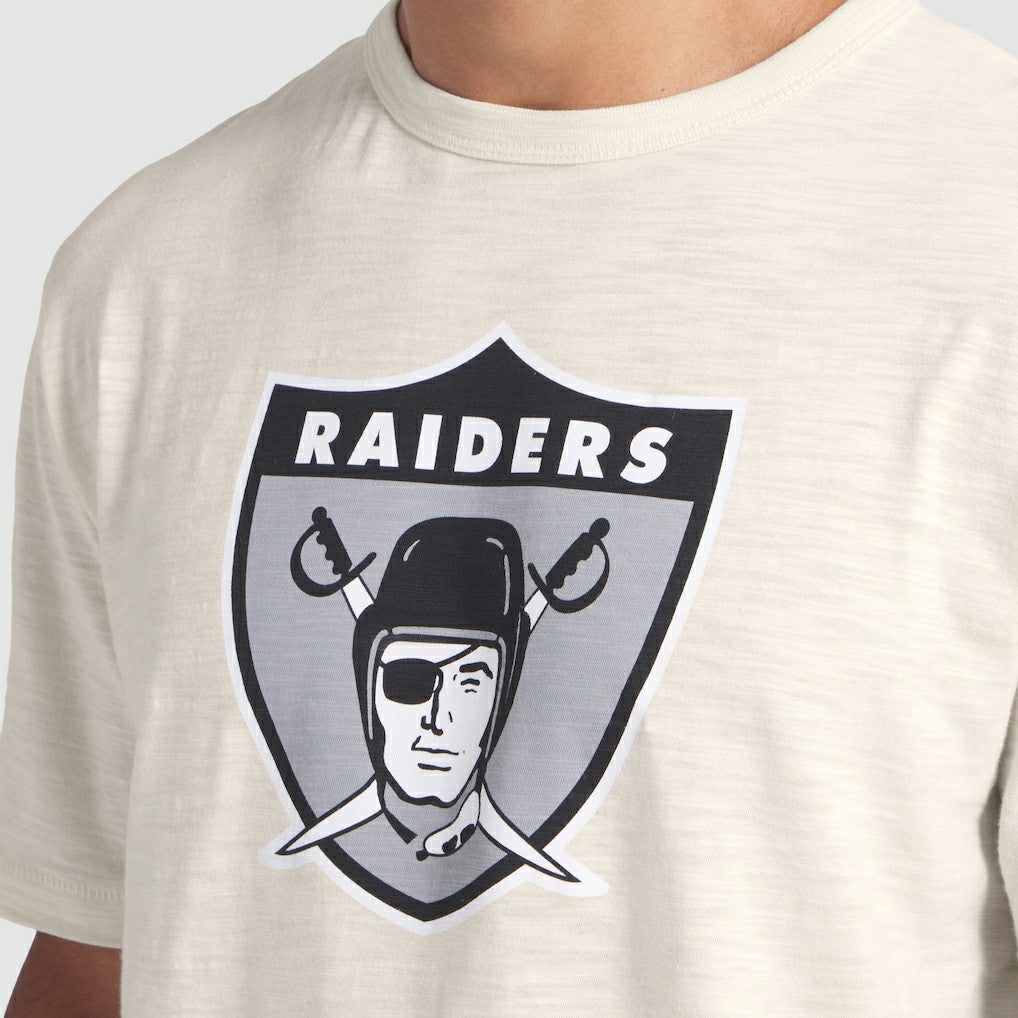 Las Vegas Raiders Slub T-Shirt Cream - Fanatics