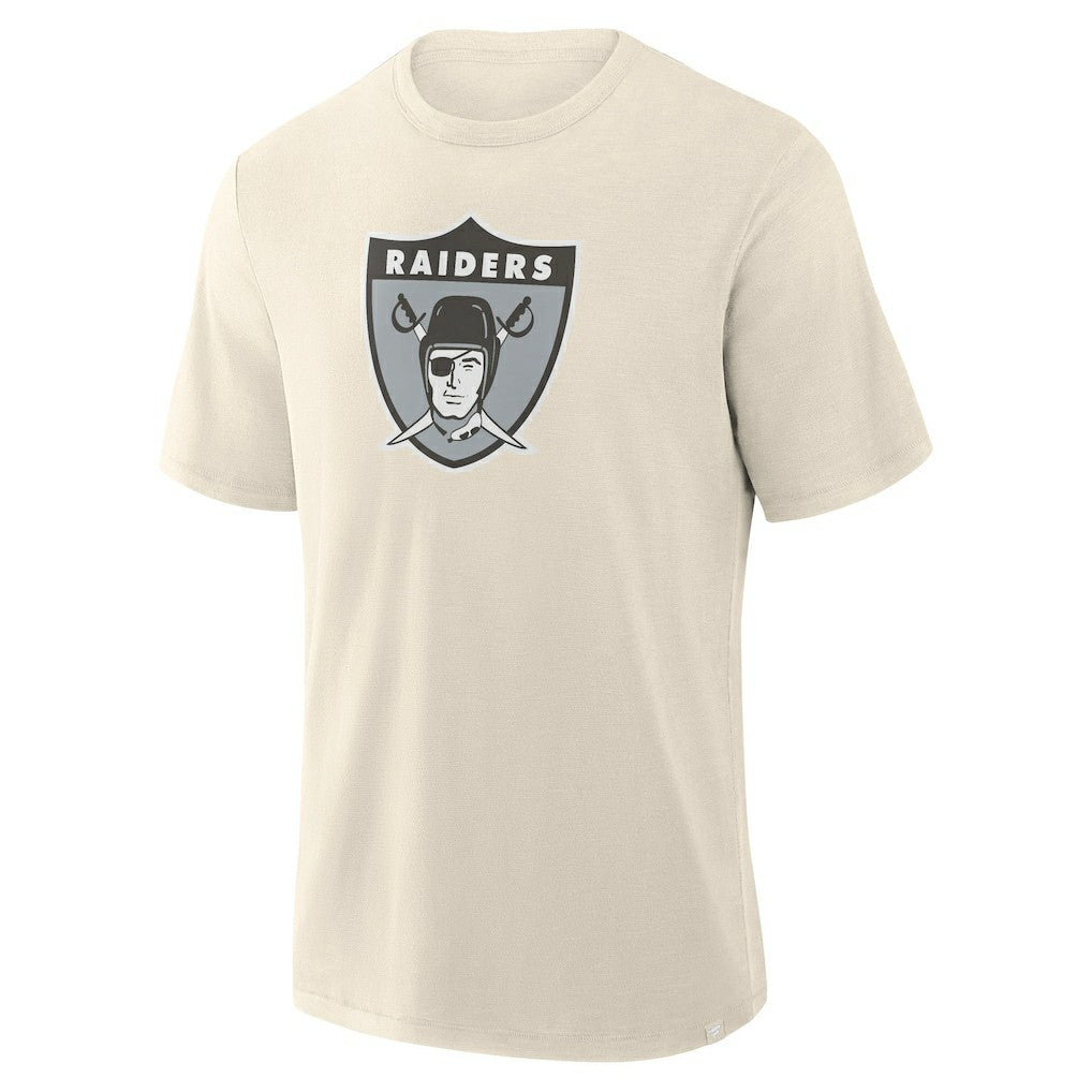 Las Vegas Raiders Slub T-Shirt Cream - Fanatics