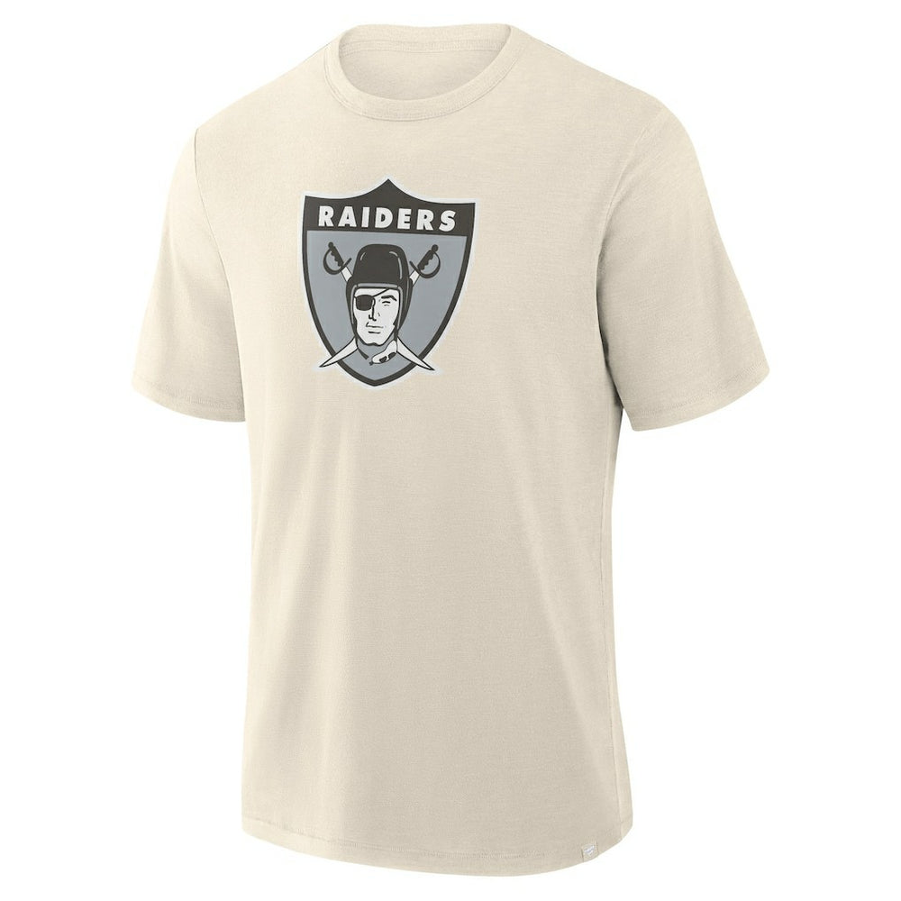 Las Vegas Raiders Slub T-Shirt Cream - Fanatics