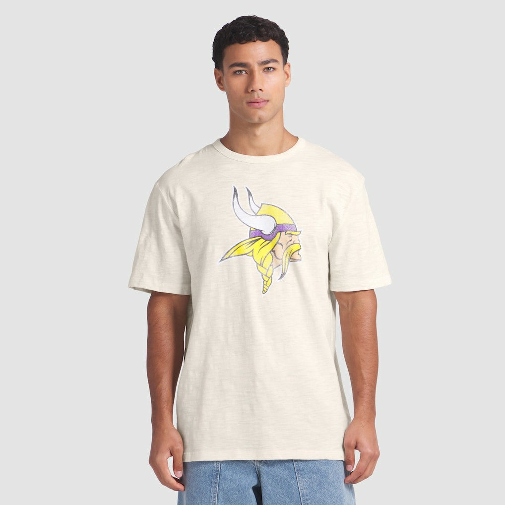 Minnesota Vikings Slub T-Shirt Cream - Fanatics