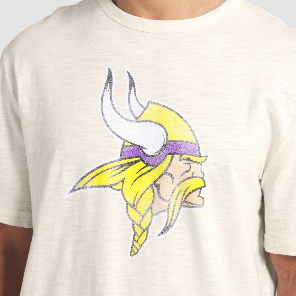Minnesota Vikings Slub T-Shirt Cream - Fanatics