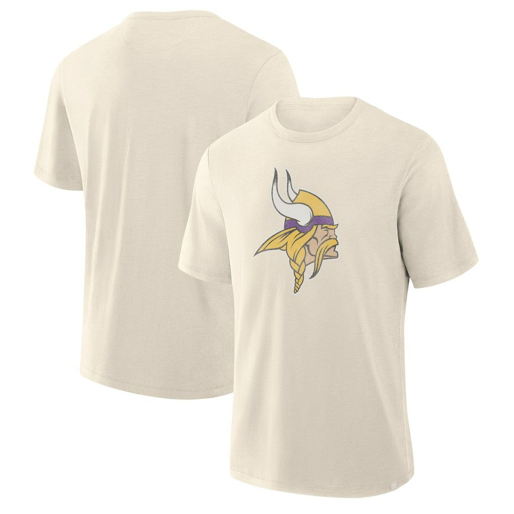 Minnesota Vikings Slub T-Shirt Cream - Fanatics