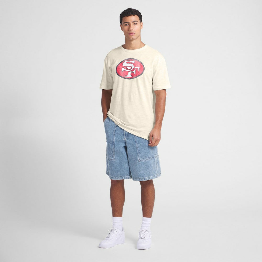 San Francisco 49ers Slub T-Shirt Cream - Fanatics