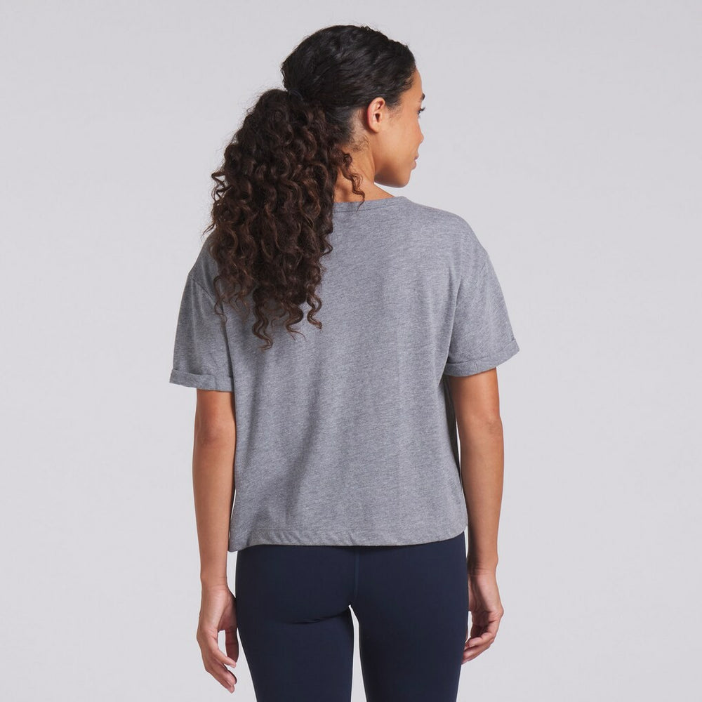 Dallas Cowboys Women's Swing Pass Tri-Blend Boxy T-Shirt Heather Gray - Fanatics