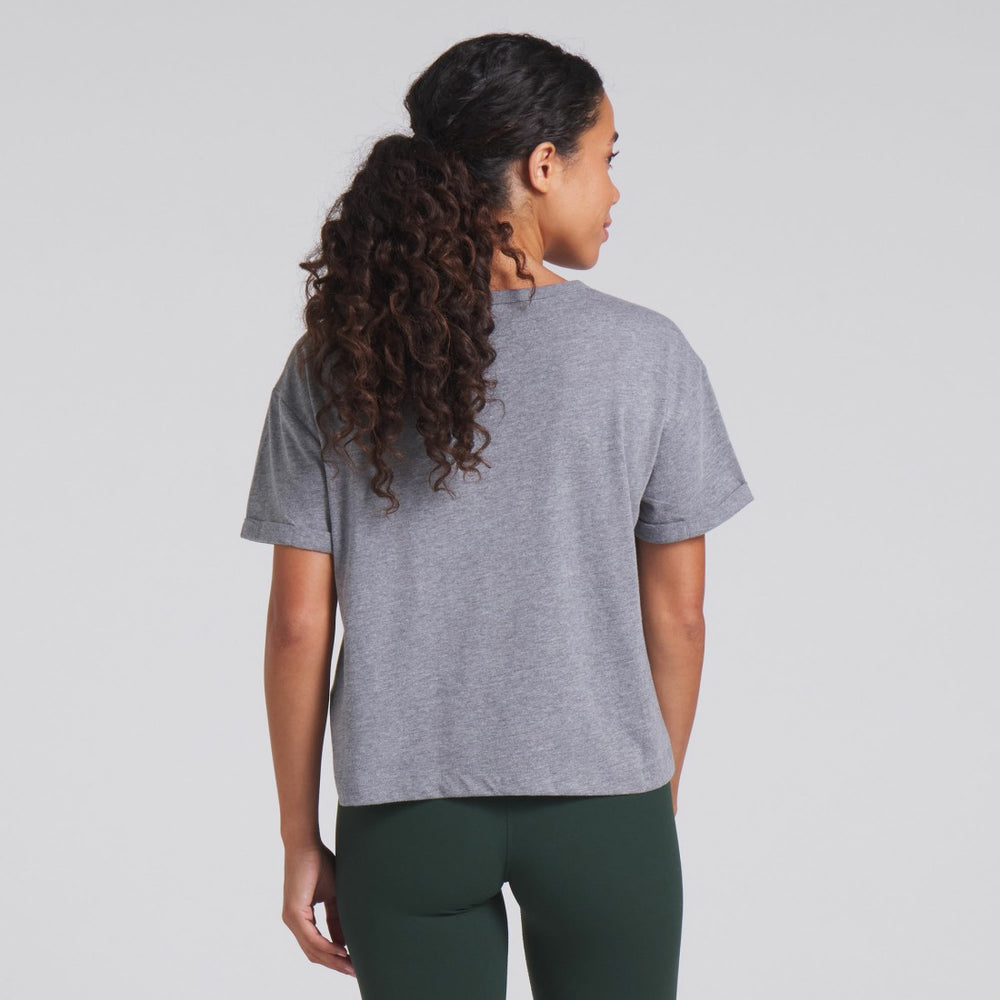 Green Bay Packers Women's Swing Pass Tri-Blend Boxy T-Shirt Heather Gray - Fanatics