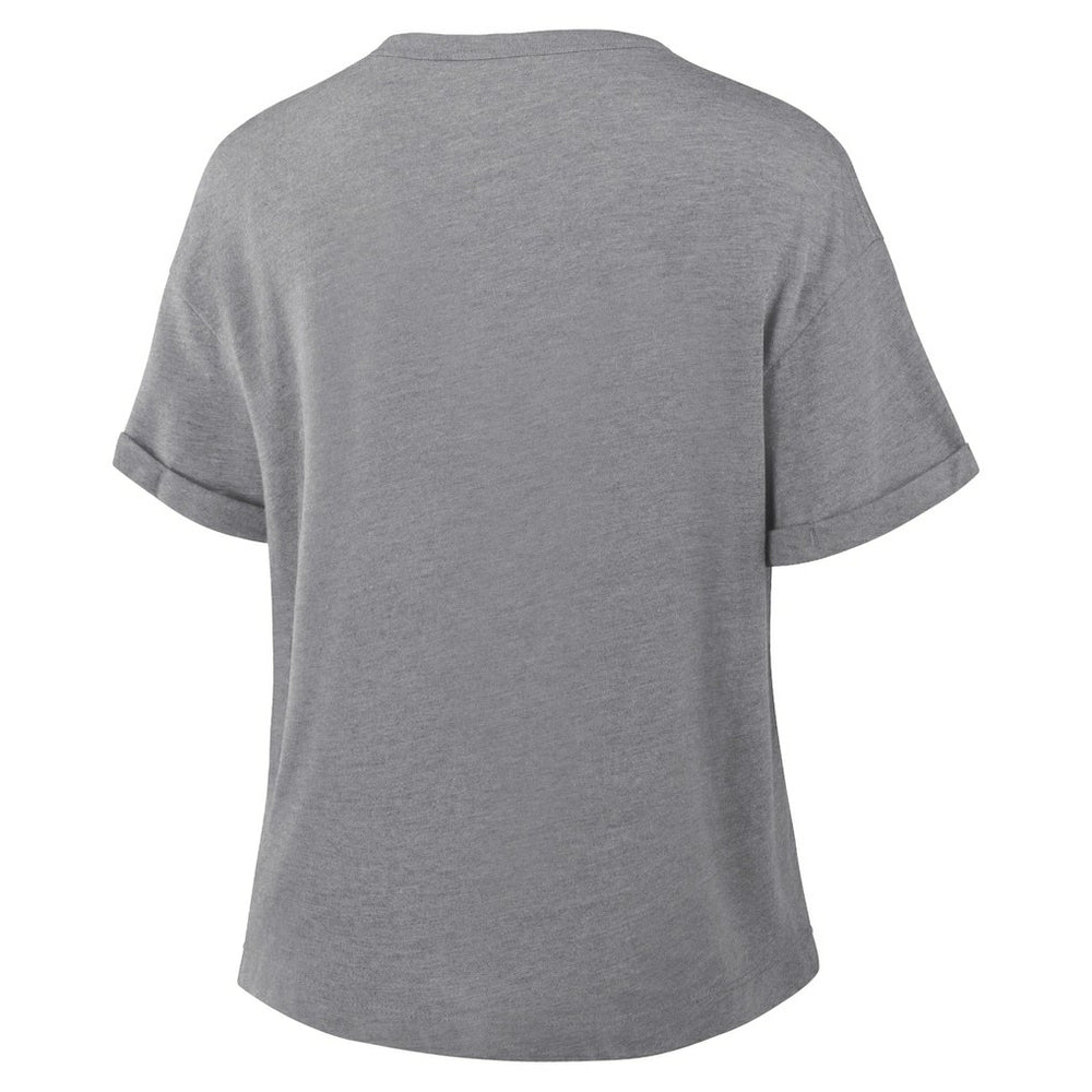Pittsburgh Steelers Women's Swing Pass Tri-Blend Boxy T-Shirt Heather Gray - Fanatics