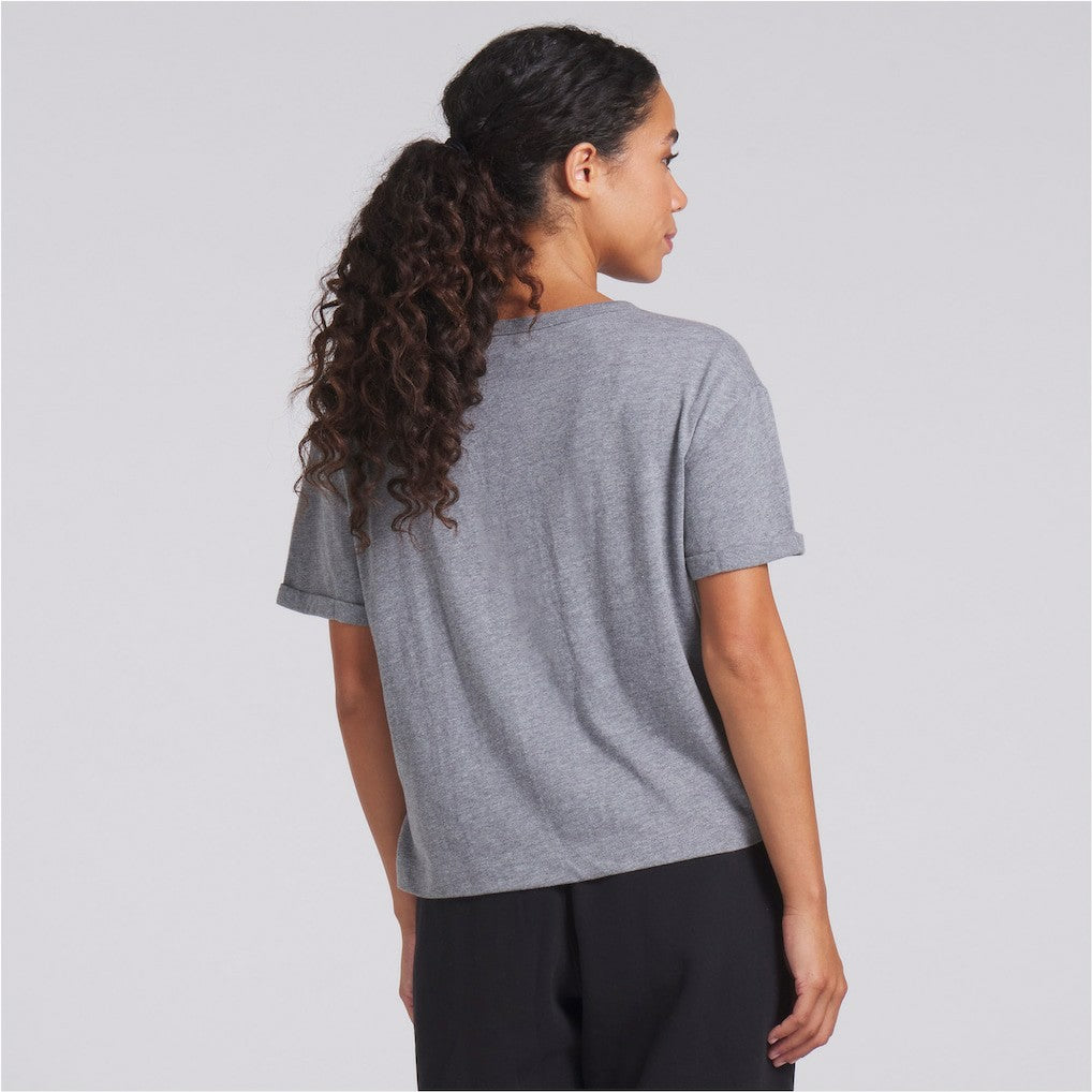 Pittsburgh Steelers Women's Swing Pass Tri-Blend Boxy T-Shirt Heather Gray - Fanatics