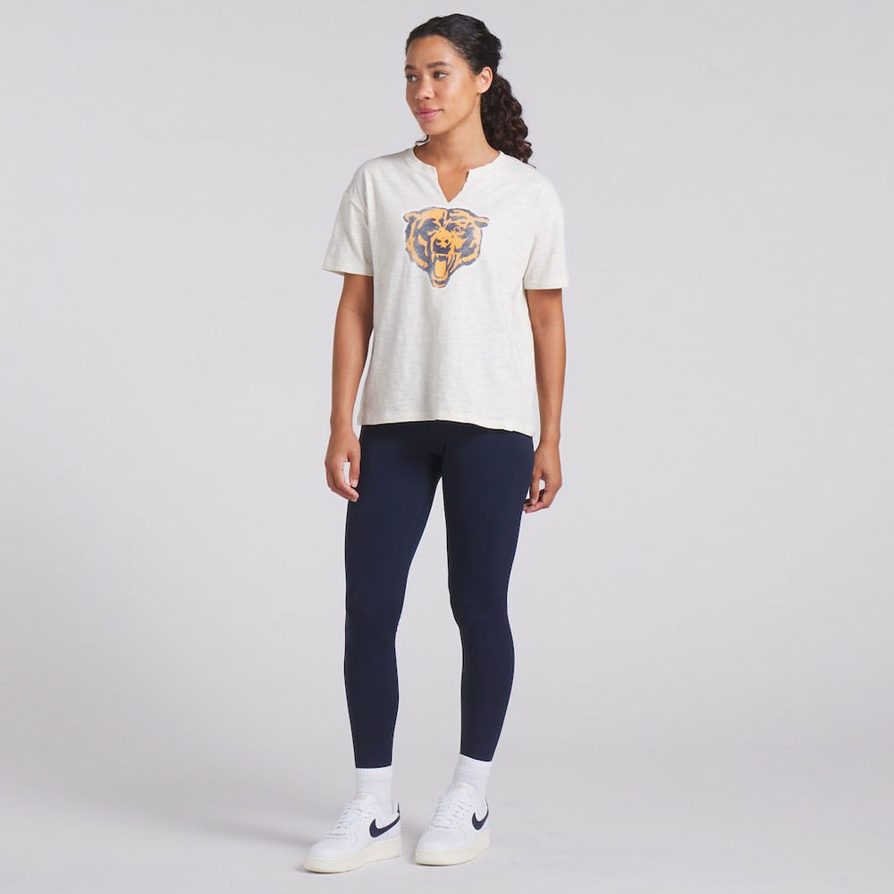 Chicago Bears Women's Trick Play Slub Boxy T-Shirt Cream - Fanatics