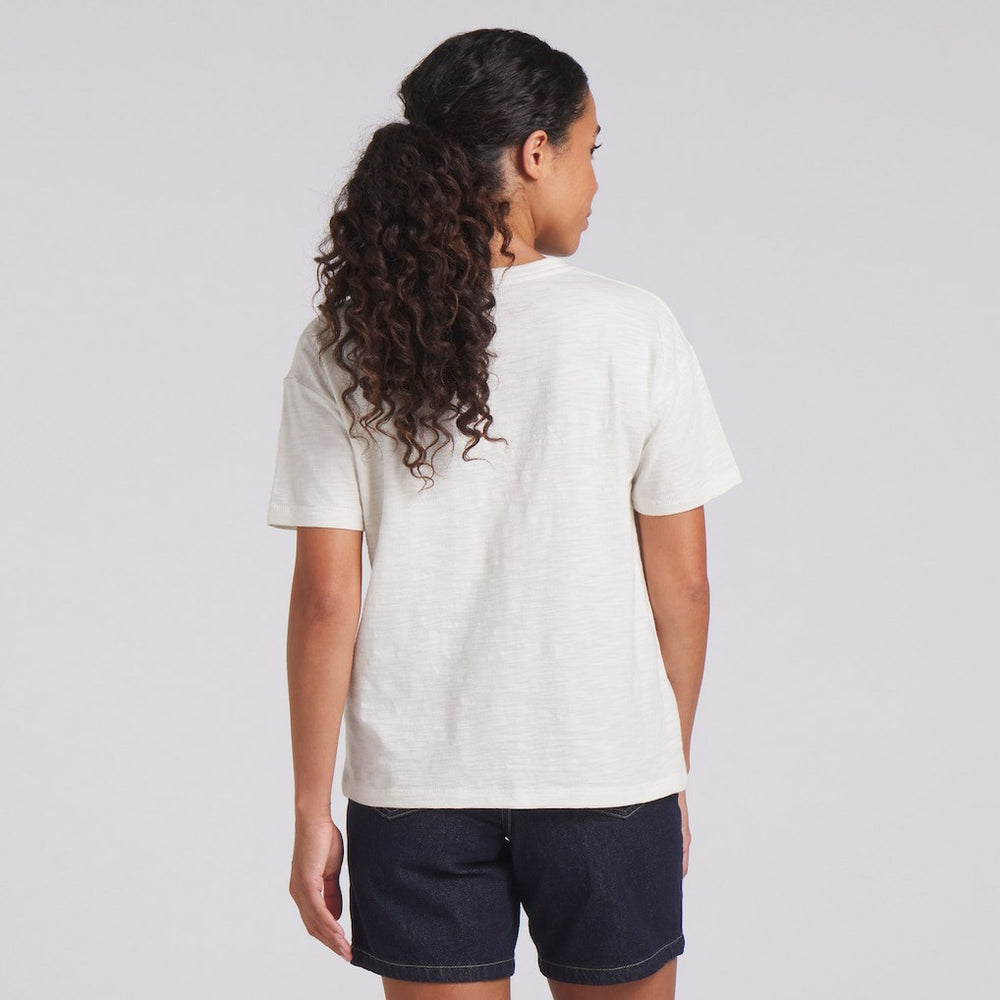Cleveland Browns Women's Trick Play Slub Boxy T-Shirt Cream - Fanatics