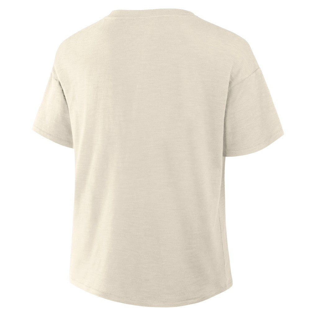 Pittsburgh Steelers Women's Trick Play Slub Boxy T-Shirt Cream - Fanatics