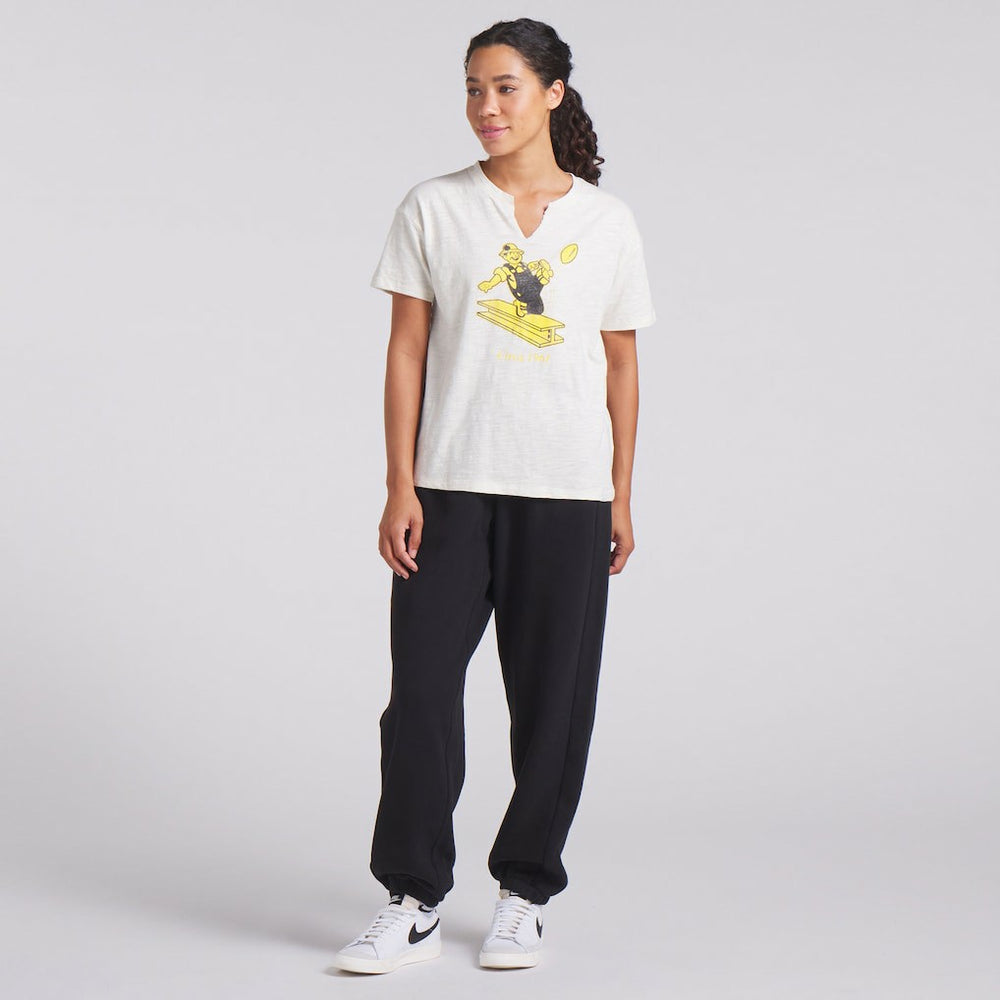 Green Bay Packers Women's Trick Play Slub Boxy T-Shirt Cream - Fanatics