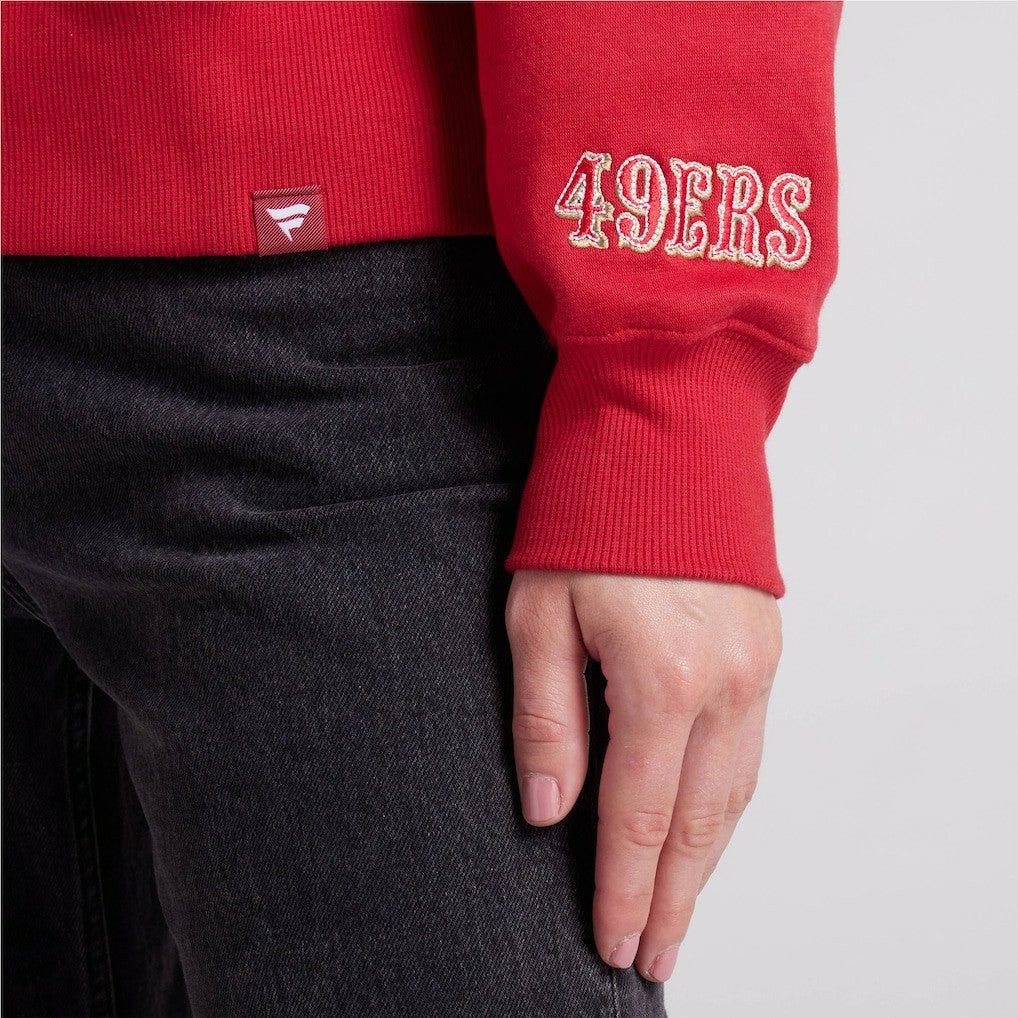 San Francisco 49ers Women's Legacy Fleece Pullover Hoodie Scarlet - Fanatics