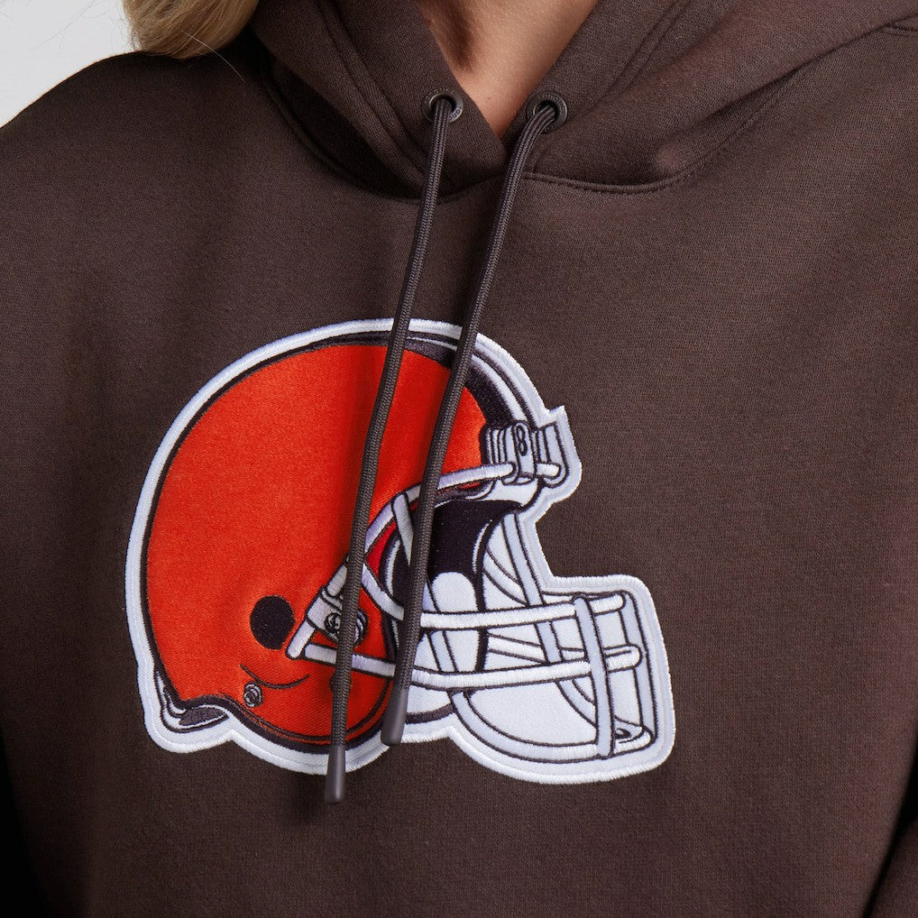 Cleveland Browns Women's Legacy Fleece Pullover Hoodie Brown - Fanatics