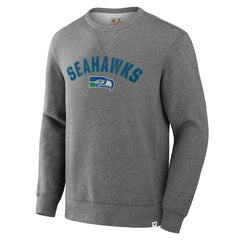 Seattle Seahawks Loop Terry Pullover Sweatshirt Heather Gray - Fanatics