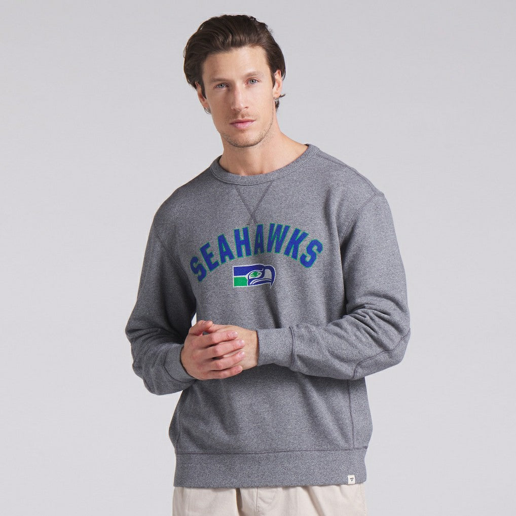 Seattle Seahawks Loop Terry Pullover Sweatshirt Heather Gray - Fanatics