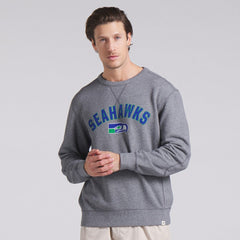 Seattle Seahawks Loop Terry Pullover Sweatshirt Heather Gray - Fanatics