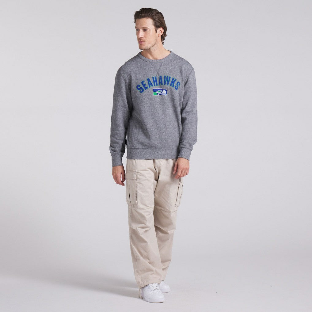 Seattle Seahawks Loop Terry Pullover Sweatshirt Heather Gray - Fanatics