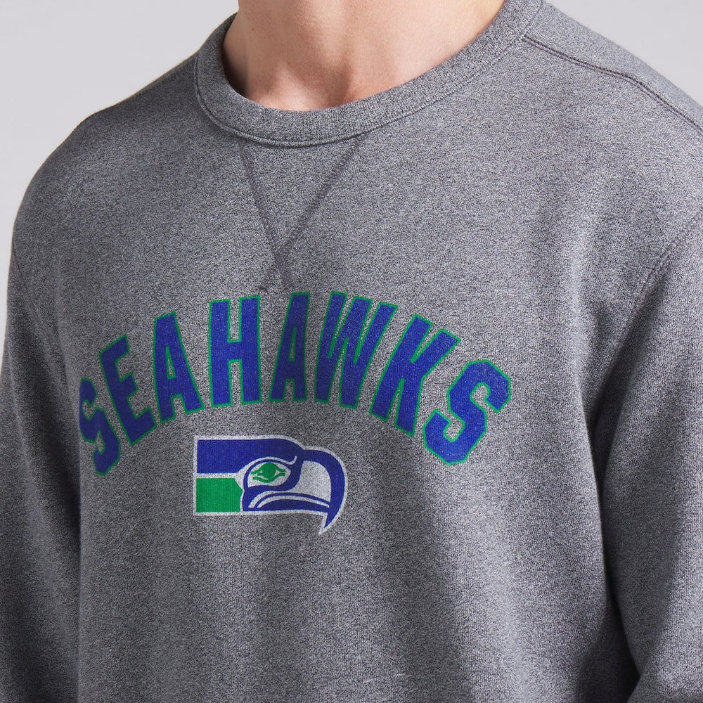 Seattle Seahawks Loop Terry Pullover Sweatshirt Heather Gray - Fanatics
