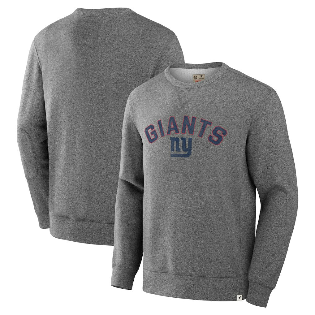 New York Giants Loop Terry Pullover Sweatshirt Heather Gray - Fanatics