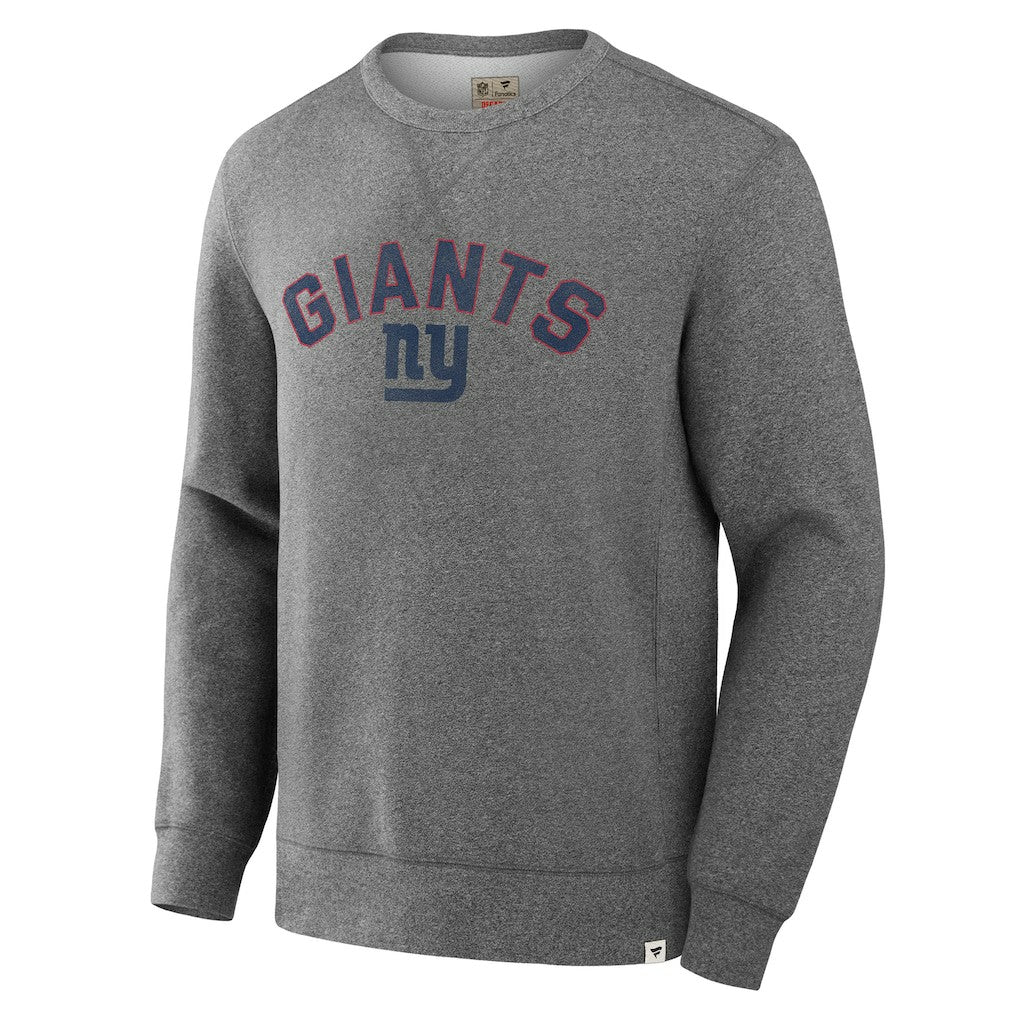 New York Giants Loop Terry Pullover Sweatshirt Heather Gray - Fanatics