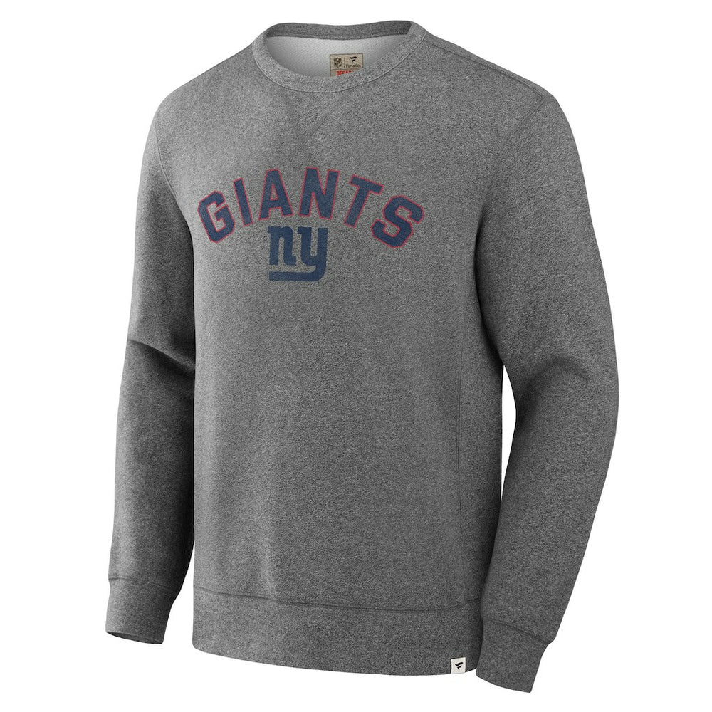 New York Giants Loop Terry Pullover Sweatshirt Heather Gray - Fanatics