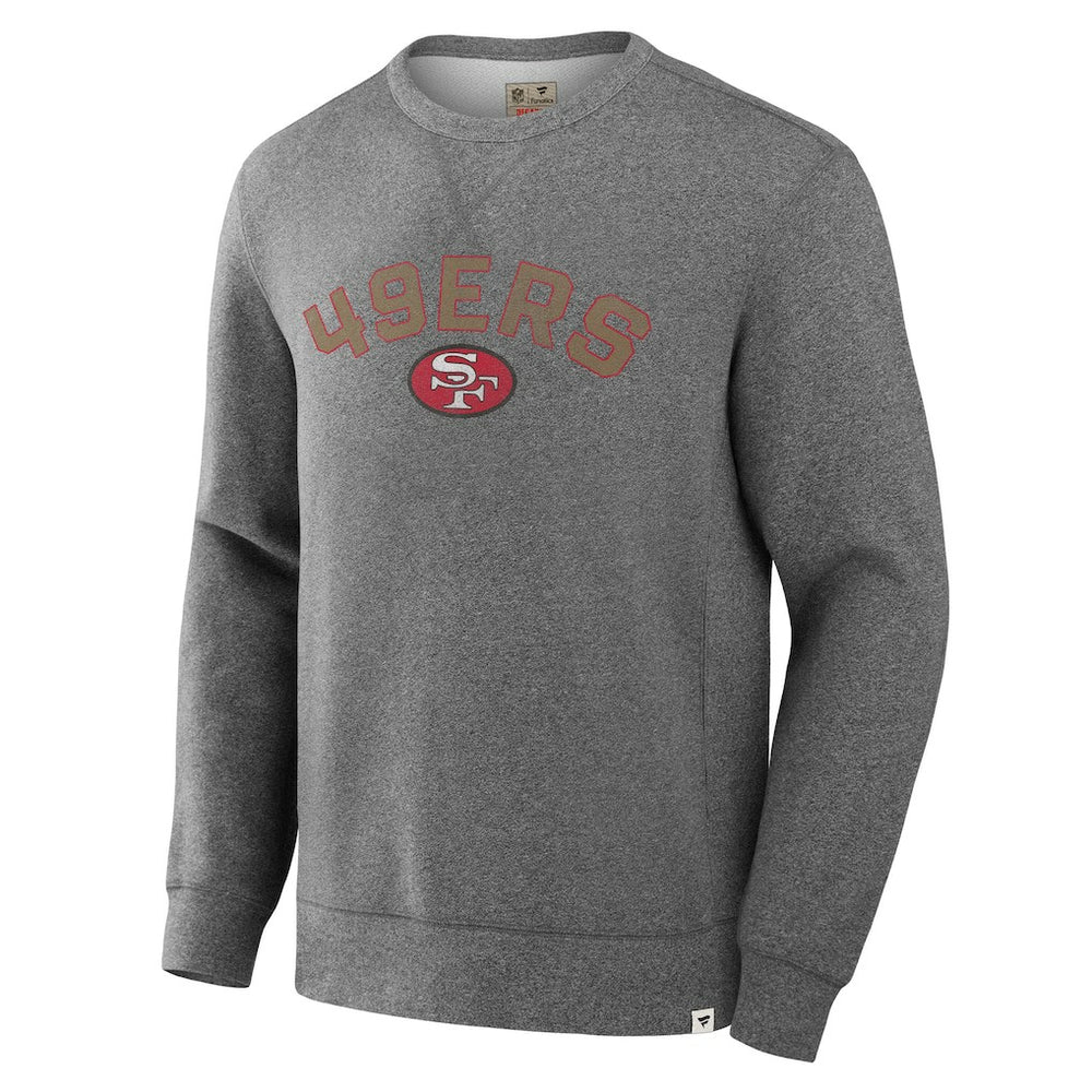 San Francisco 49ers Loop Terry Pullover Sweatshirt Heather Gray - Fanatics