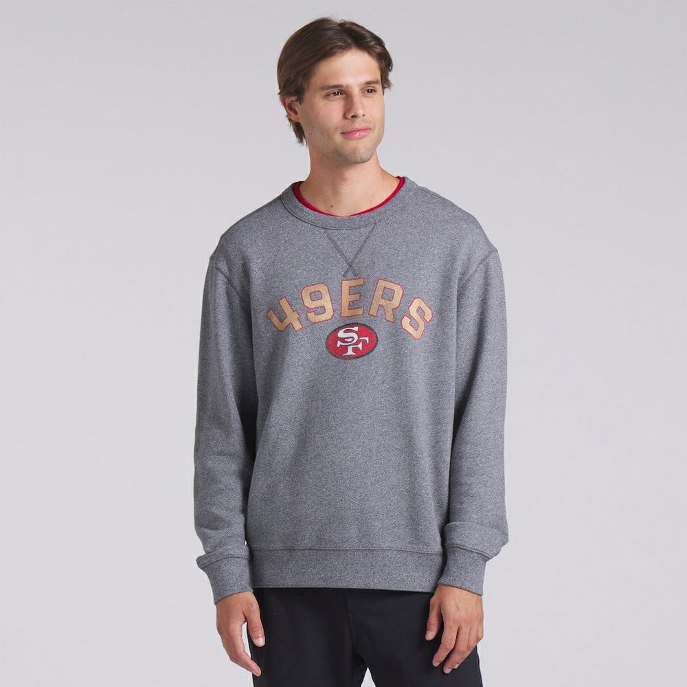 San Francisco 49ers Loop Terry Pullover Sweatshirt Heather Gray - Fanatics