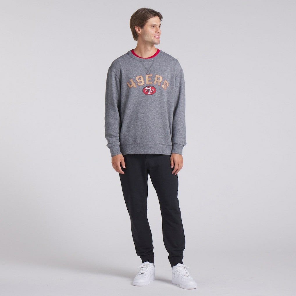 San Francisco 49ers Loop Terry Pullover Sweatshirt Heather Gray - Fanatics