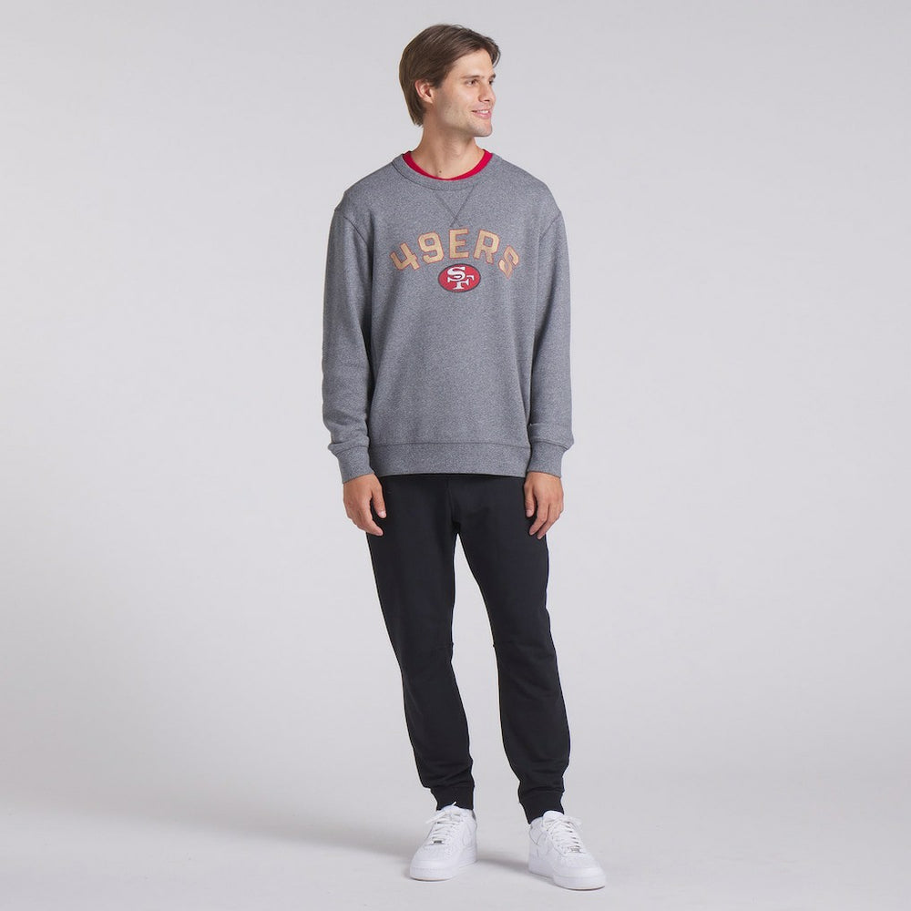San Francisco 49ers Loop Terry Pullover Sweatshirt Heather Gray - Fanatics