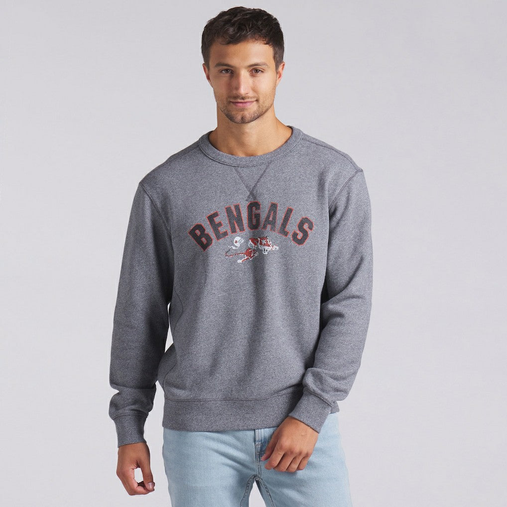 Cincinnati Bengals Loop Terry Pullover Sweatshirt Heather Gray - Fanatics