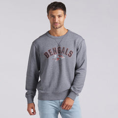 Cincinnati Bengals Loop Terry Pullover Sweatshirt Heather Gray - Fanatics
