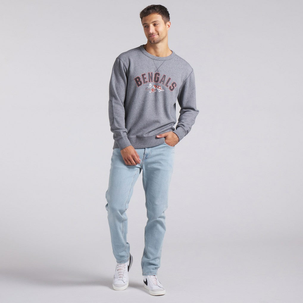 Cincinnati Bengals Loop Terry Pullover Sweatshirt Heather Gray - Fanatics