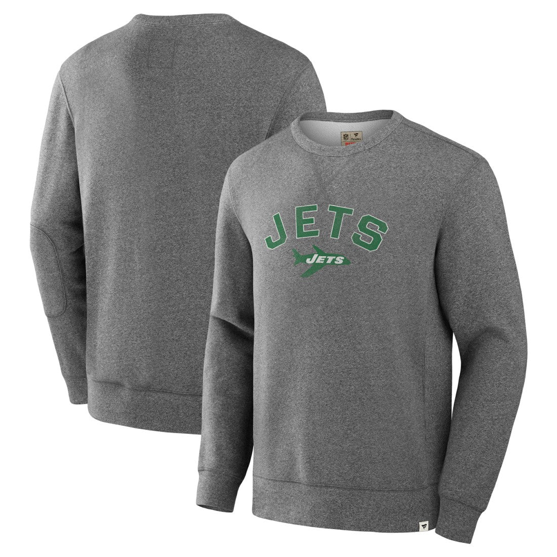 New York Jets Loop Terry Pullover Sweatshirt Heather Gray - Fanatics